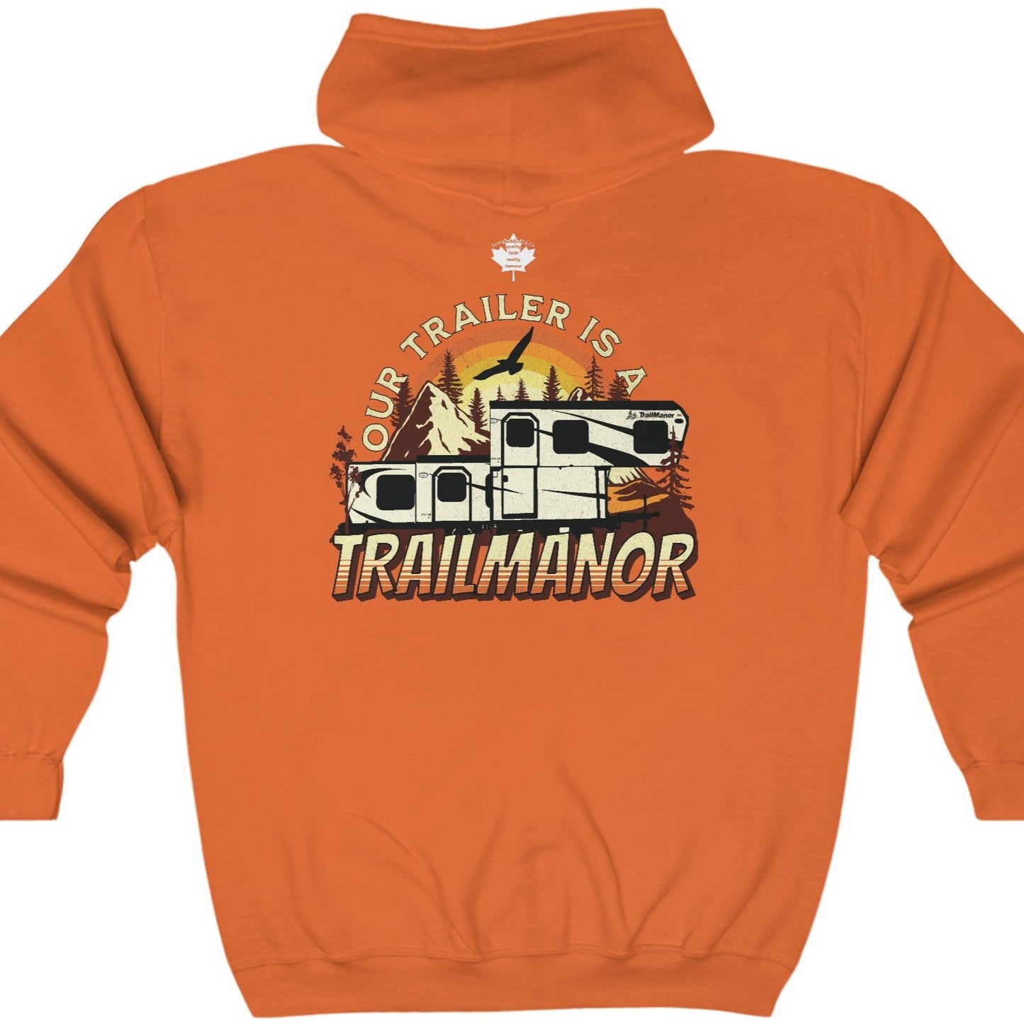 Our Trailer is a TrailManor - Unisex Heavy Blend™ Full Zip Hooded Sweatshirt - Zip-Up Hoodie