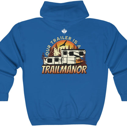 Our Trailer is a TrailManor - Unisex Heavy Blend™ Full Zip Hooded Sweatshirt - Zip-Up Hoodie