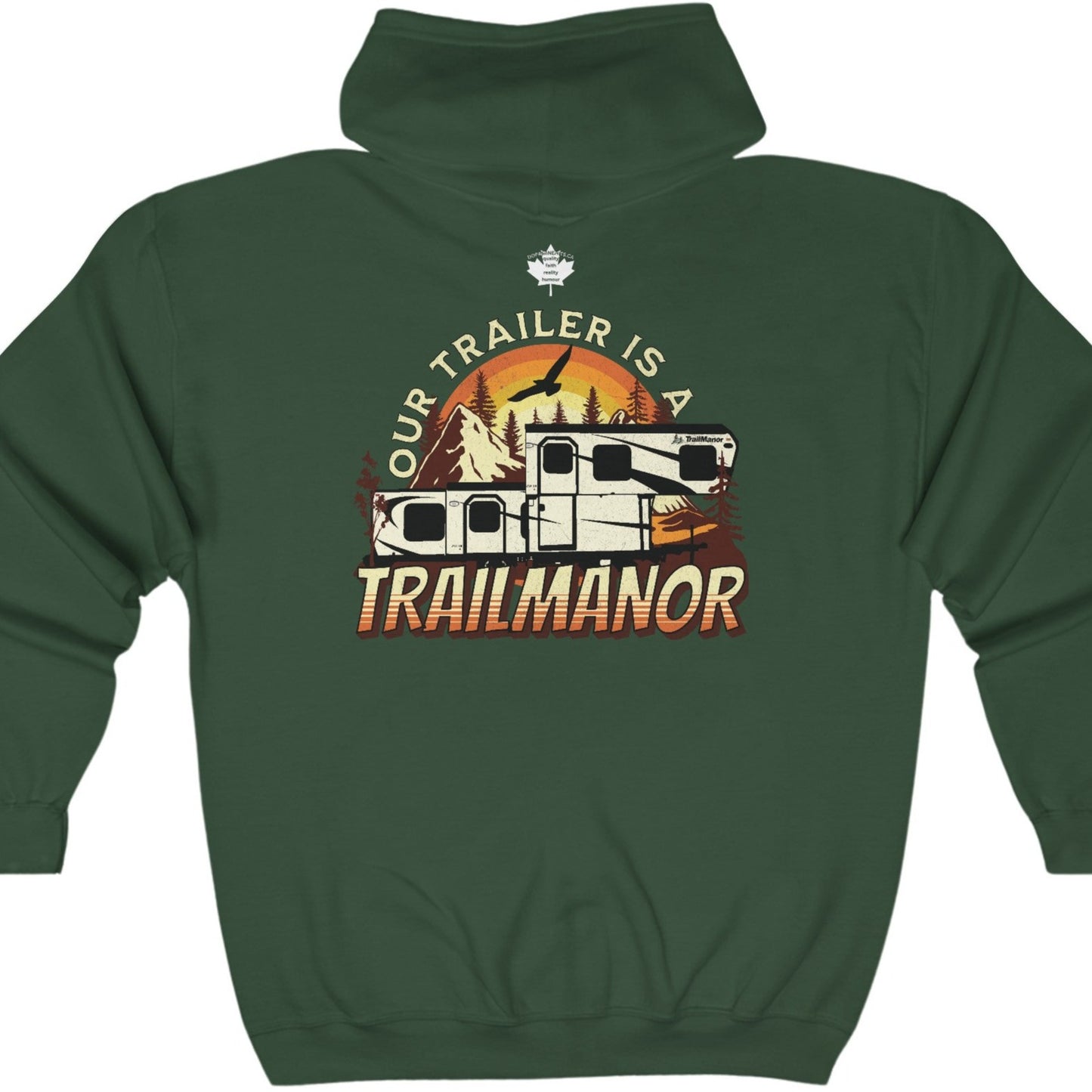 Our Trailer is a TrailManor - Unisex Heavy Blend™ Full Zip Hooded Sweatshirt - Zip-Up Hoodie