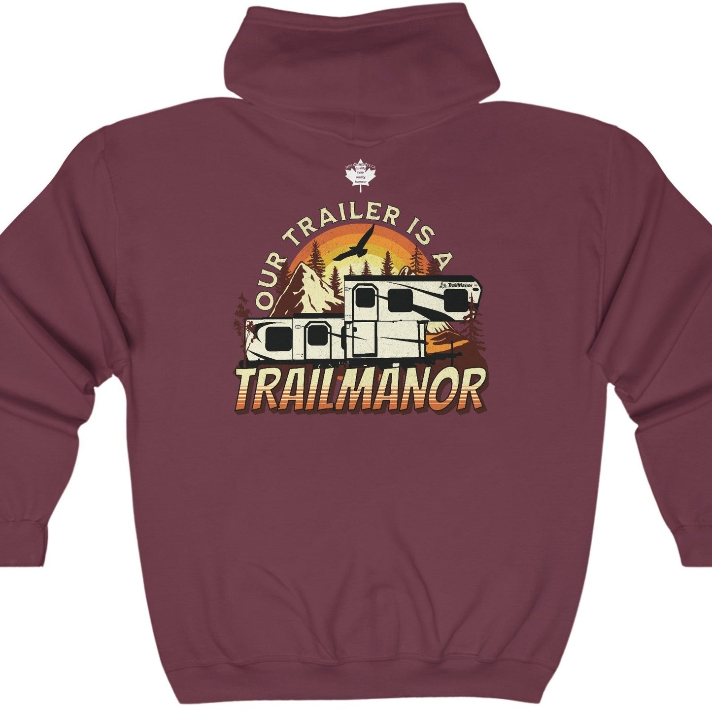 Our Trailer is a TrailManor - Unisex Heavy Blend™ Full Zip Hooded Sweatshirt - Zip-Up Hoodie