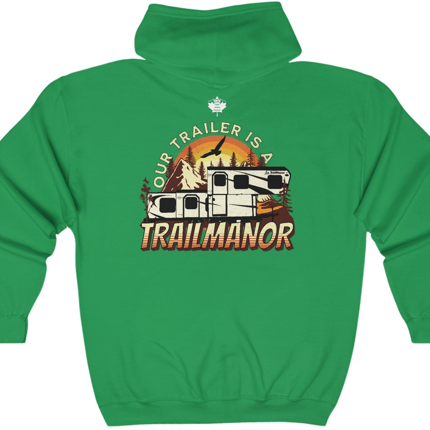 Our Trailer is a TrailManor - Unisex Heavy Blend™ Full Zip Hooded Sweatshirt - Zip-Up Hoodie