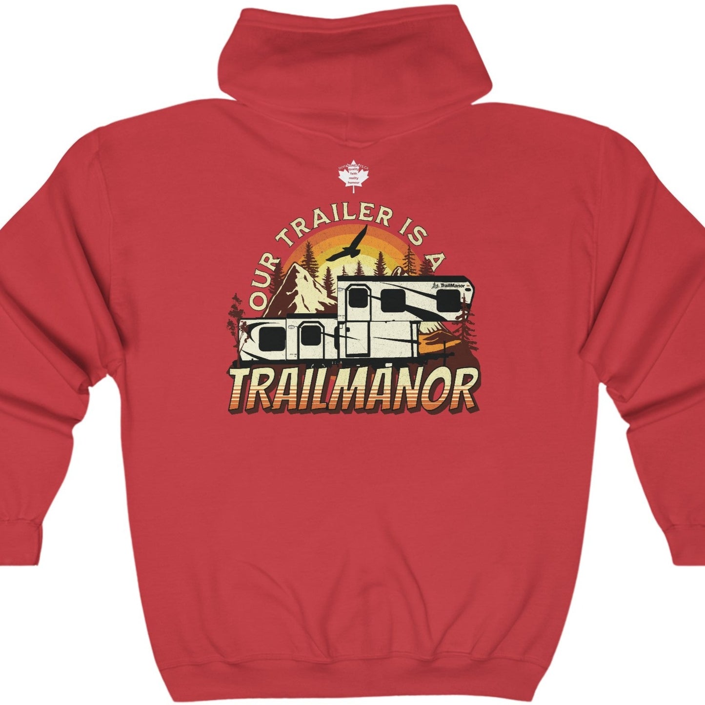 Our Trailer is a TrailManor - Unisex Heavy Blend™ Full Zip Hooded Sweatshirt - Zip-Up Hoodie