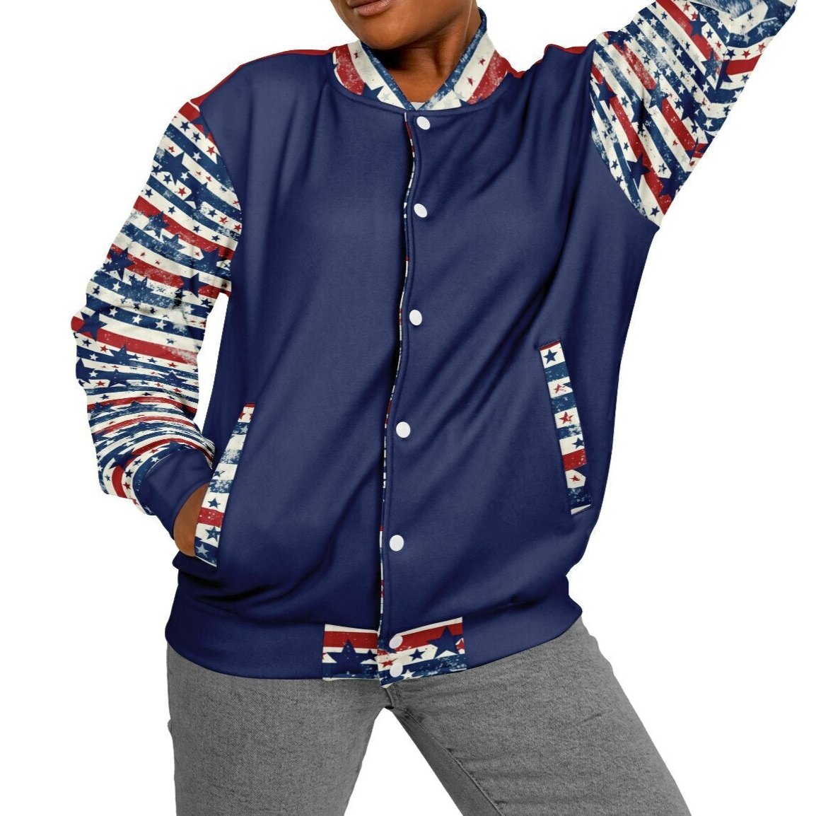 Retro US-EH - Premium Heavyweight Baseball Jacket – Unique Design, Comfort & Style