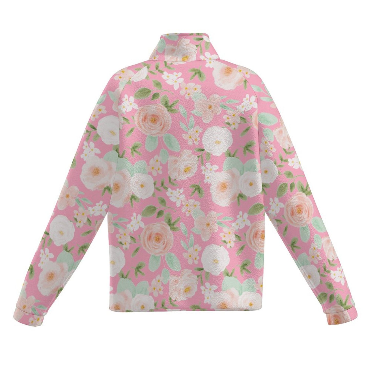 Easy Florals | Women's Casual Fleece Jacket - Warm, Soft, and Weekend-Ready