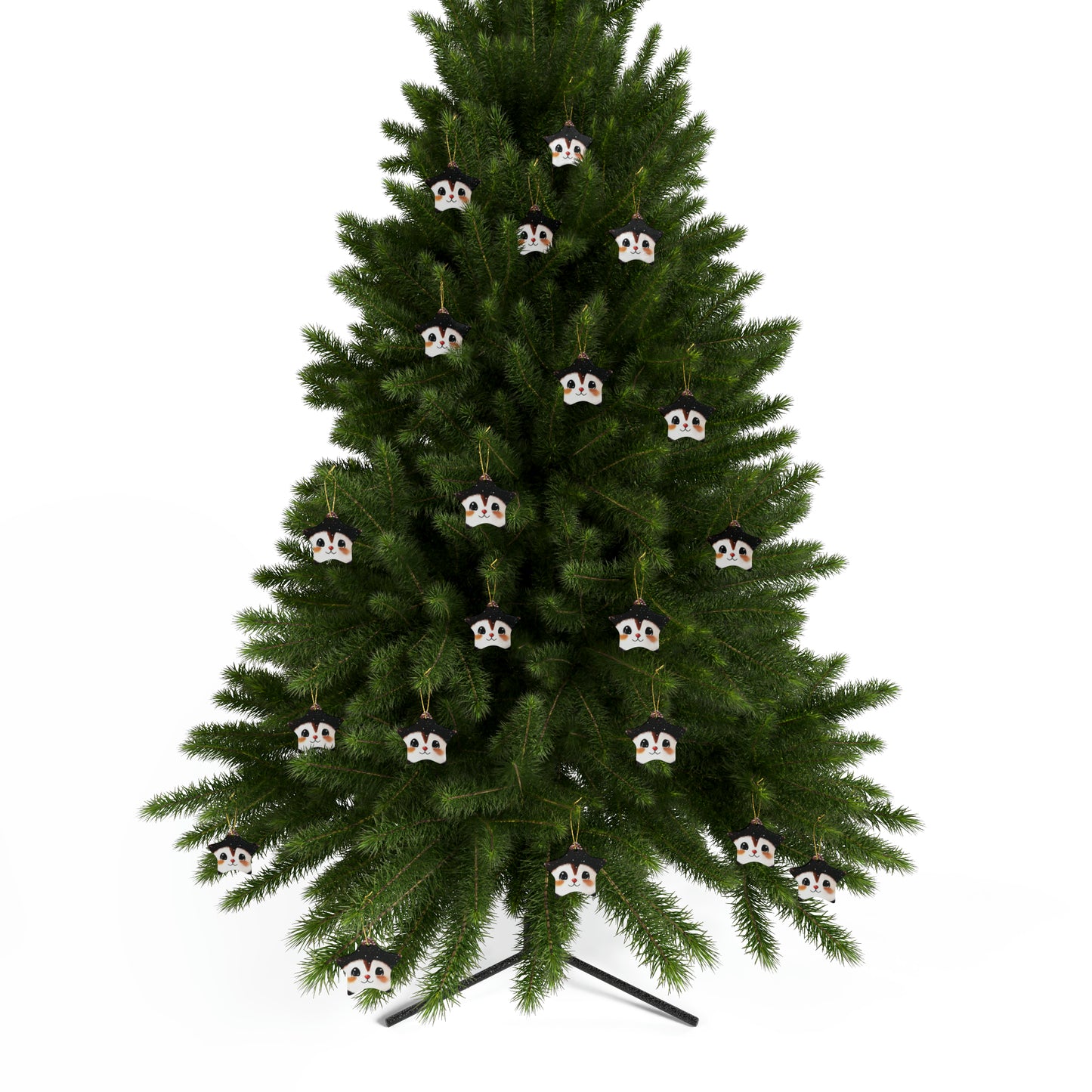 Woodland Creature | Ceramic Christmas Ornaments (1pcs, 5pcs, 10pcs, 20pcs) - 7