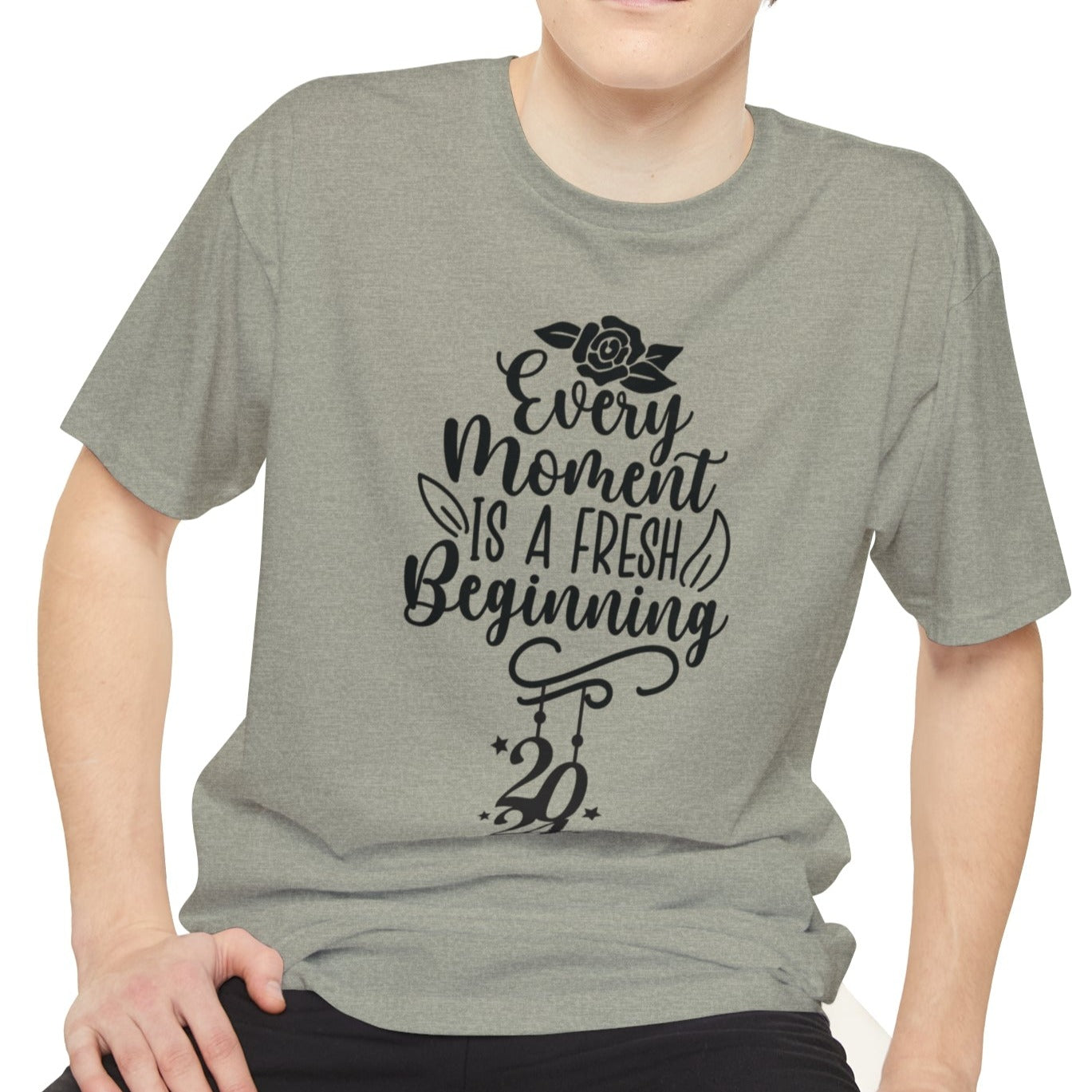 Every Moment is a Fresh Beginning 2024 -  Unisex Long Body Urban Street Tee - New Year T-Shirt