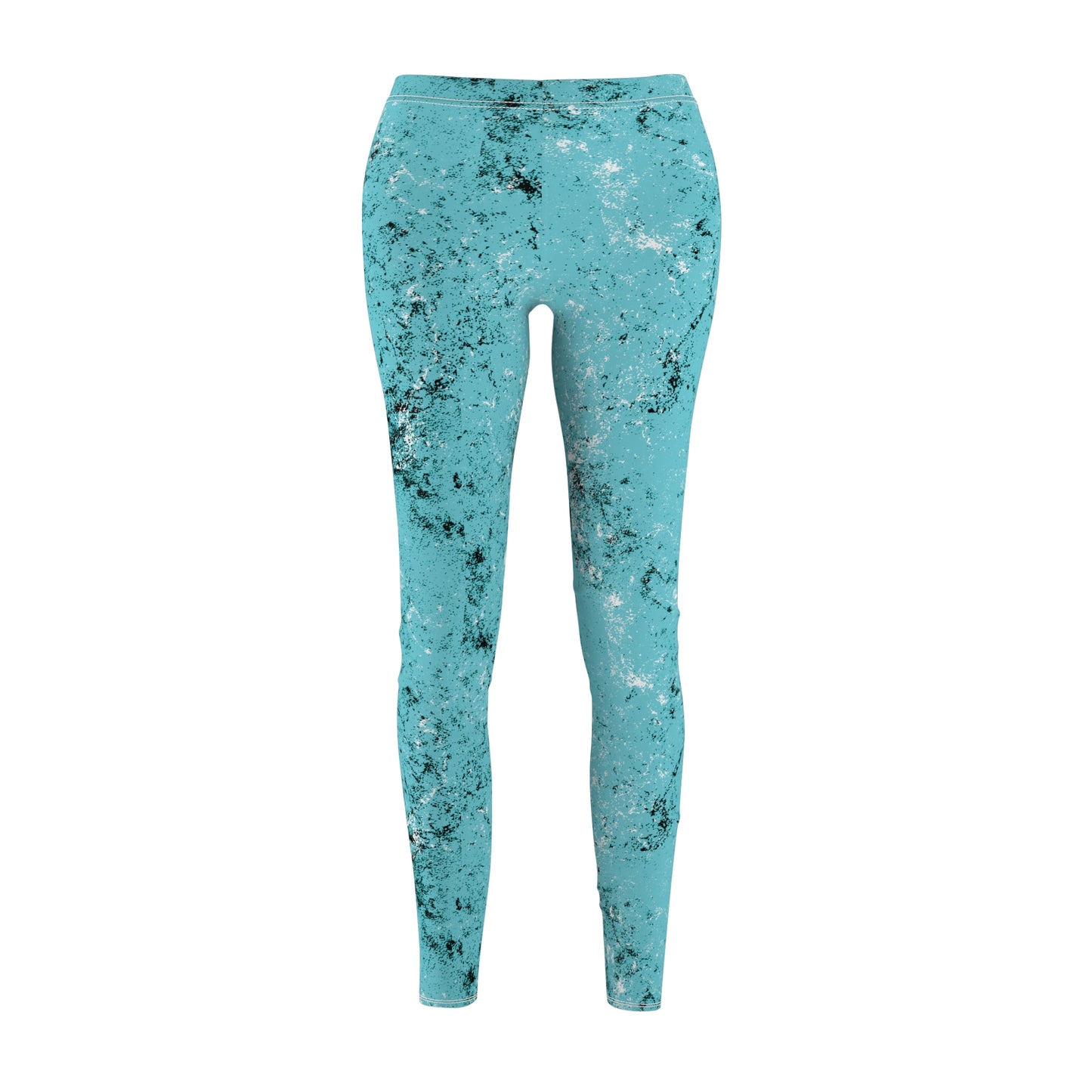 Grunge Collection - LIGHT CYAN - Women's Cut & Sew Casual Leggings