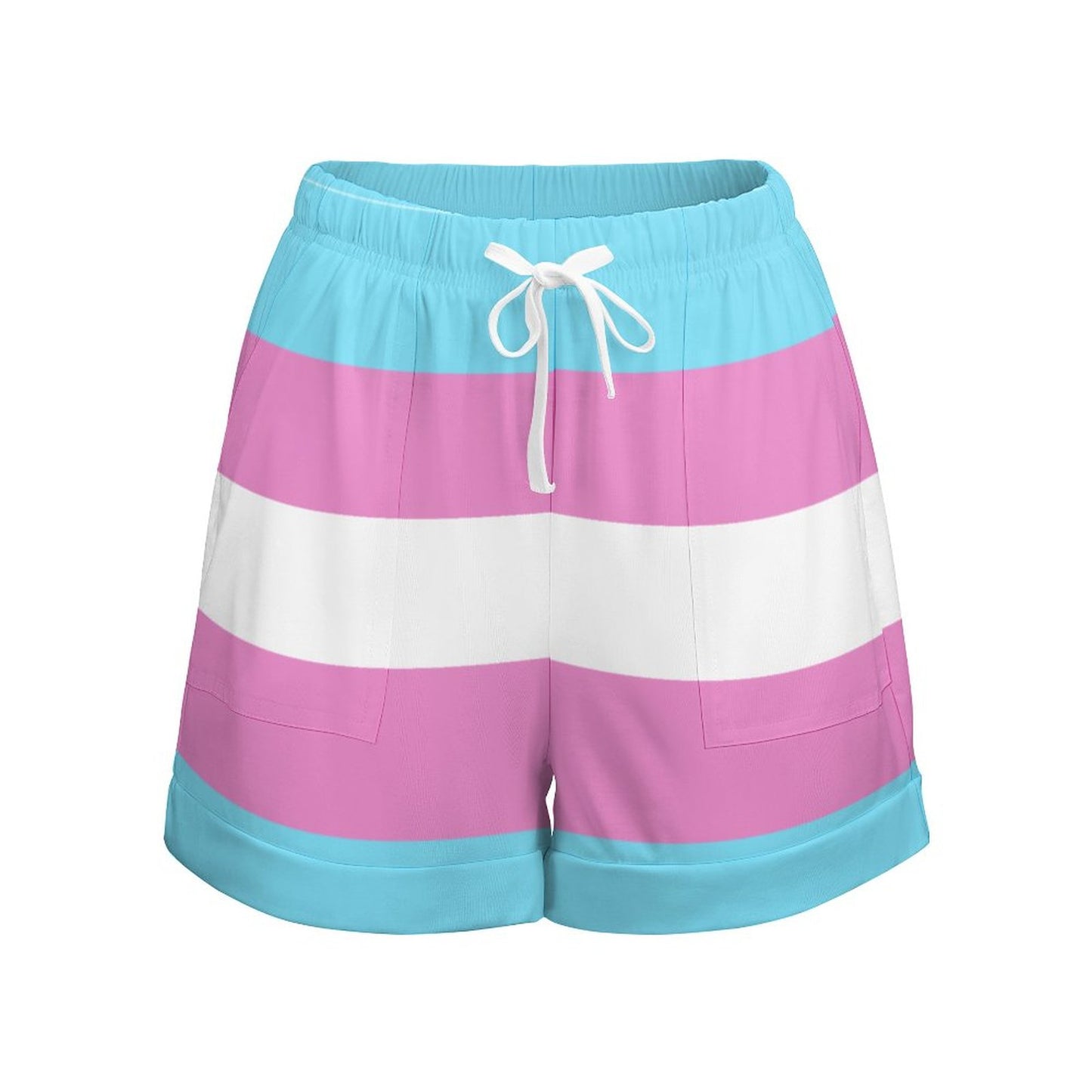Women’s High-Waisted Quick-Dry Shorts with Pockets – UPF 50+