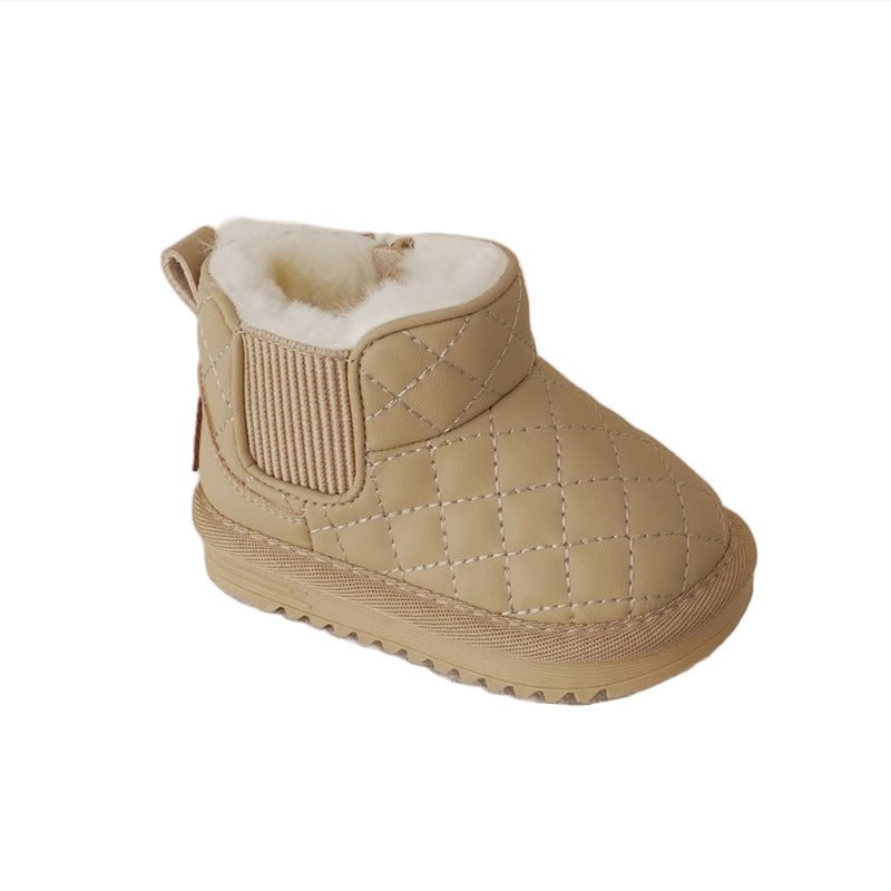 Quilted Winter Booties for Babies & Toddlers – Snug Fit for Cozy Winter Days