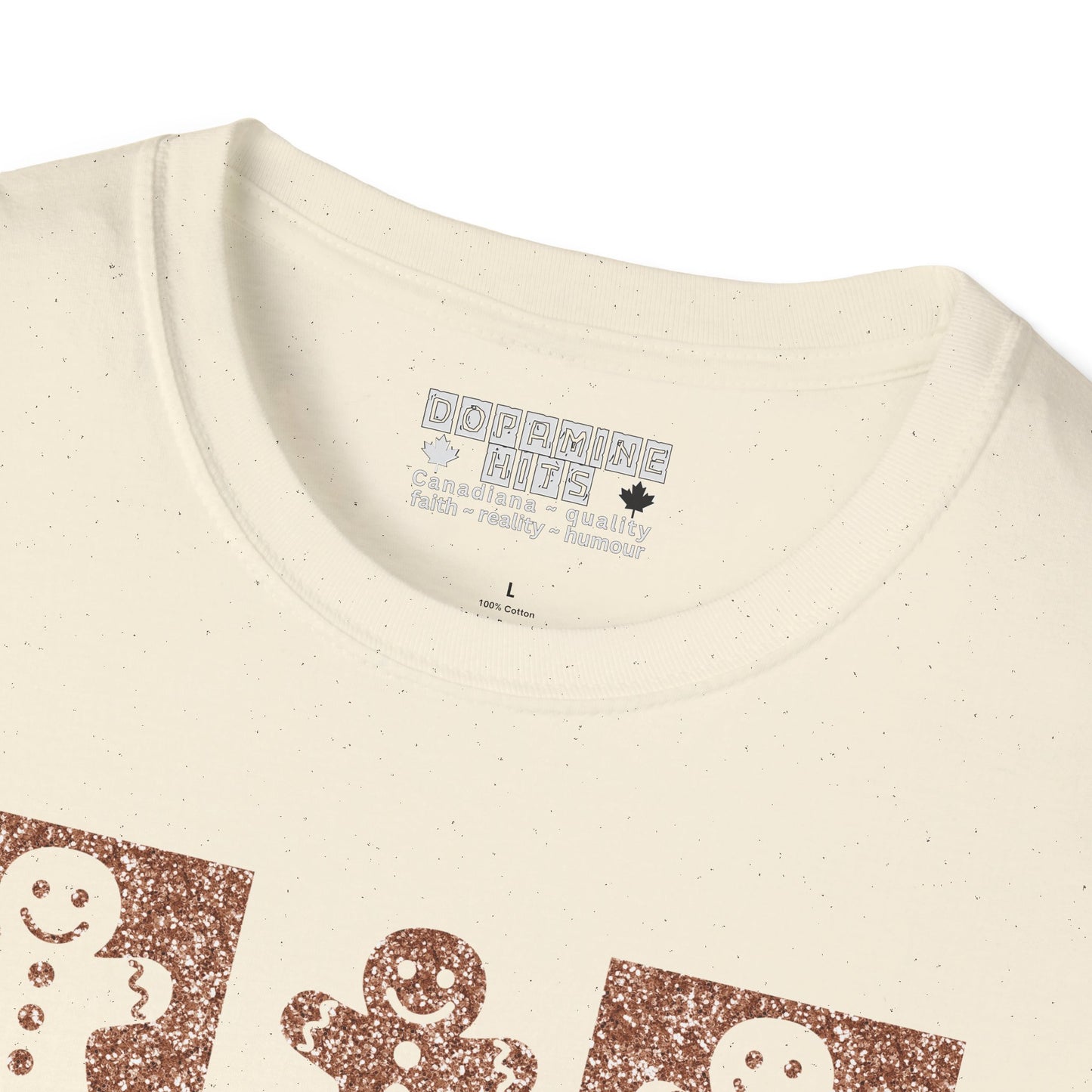 Glittery Gingerbread Men | Popular Softstyle Unisex Christmas T-Shirt