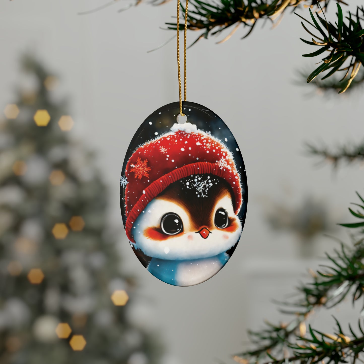 Woodland Creature | Ceramic Christmas Ornaments (1pcs, 5pcs, 10pcs, 20pcs) - 5