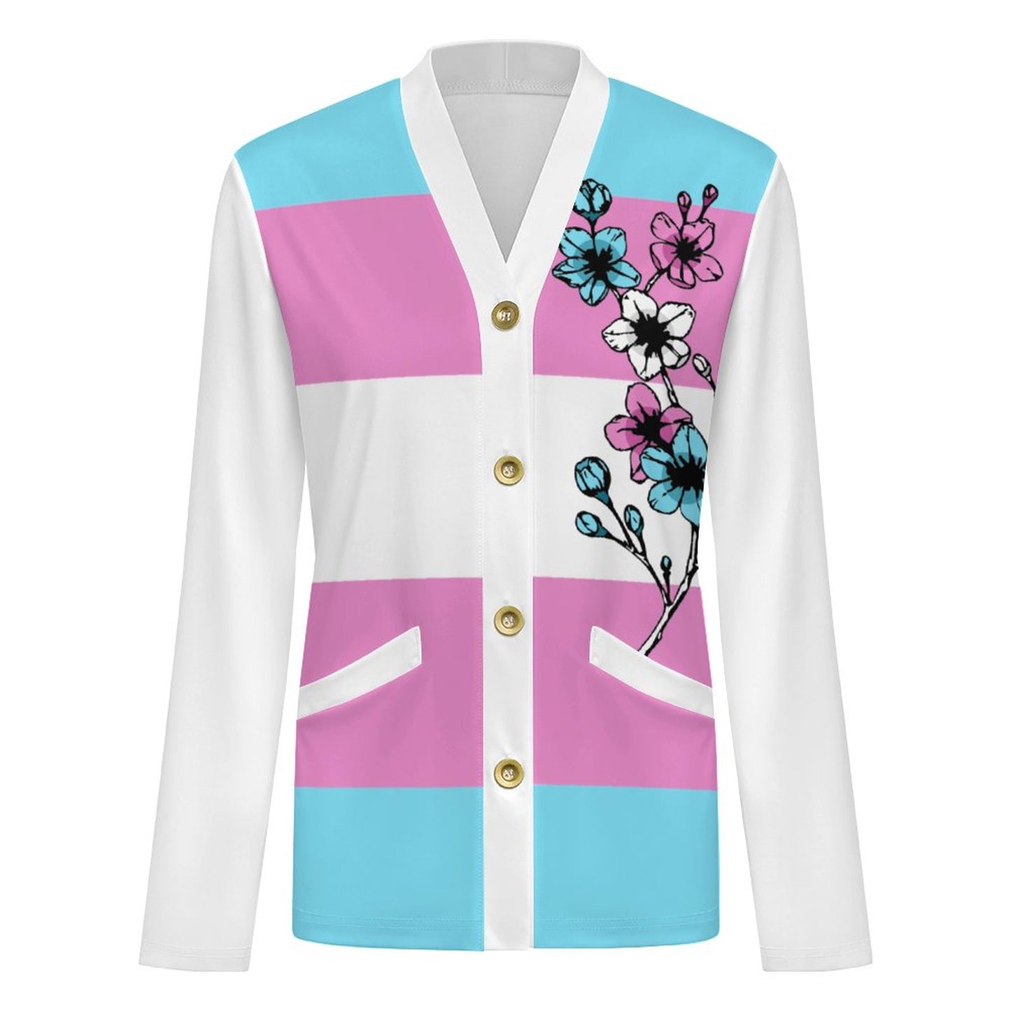 Cherry Blossoms | Women's Cardigan - Show Your Pride