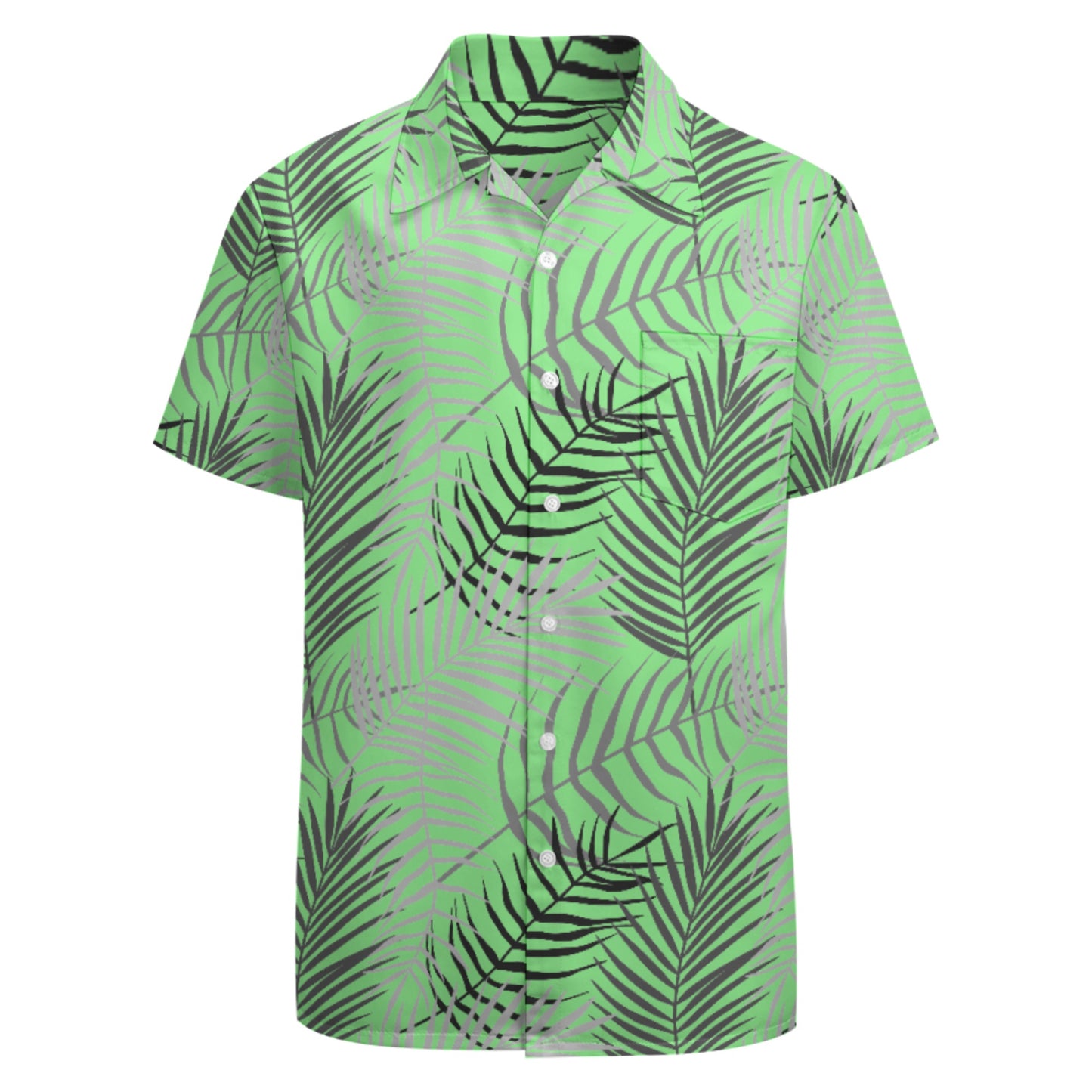 Tropical Fern Button Up Hawaiian Shirt - Perfect for your Summer Getaway!