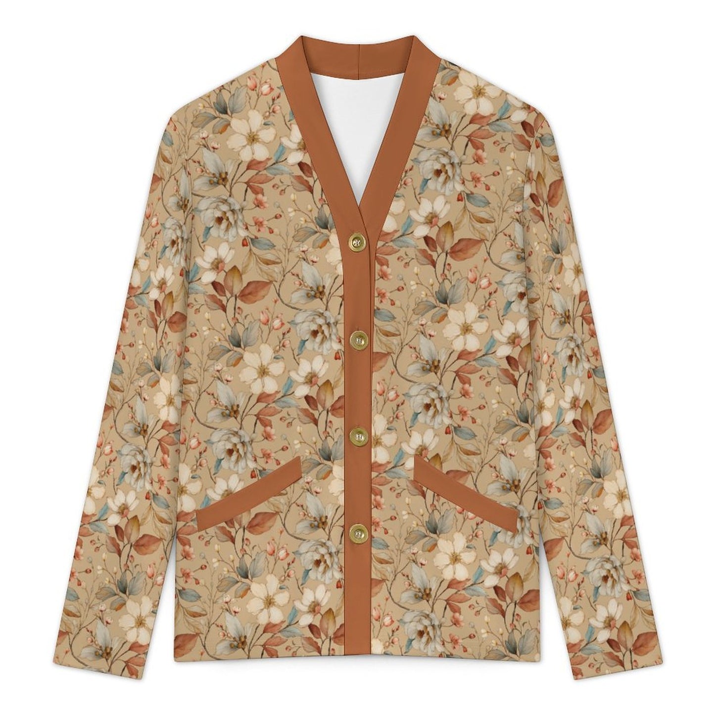 Camel Rust 170gsm Women's Lightweight Cardigan