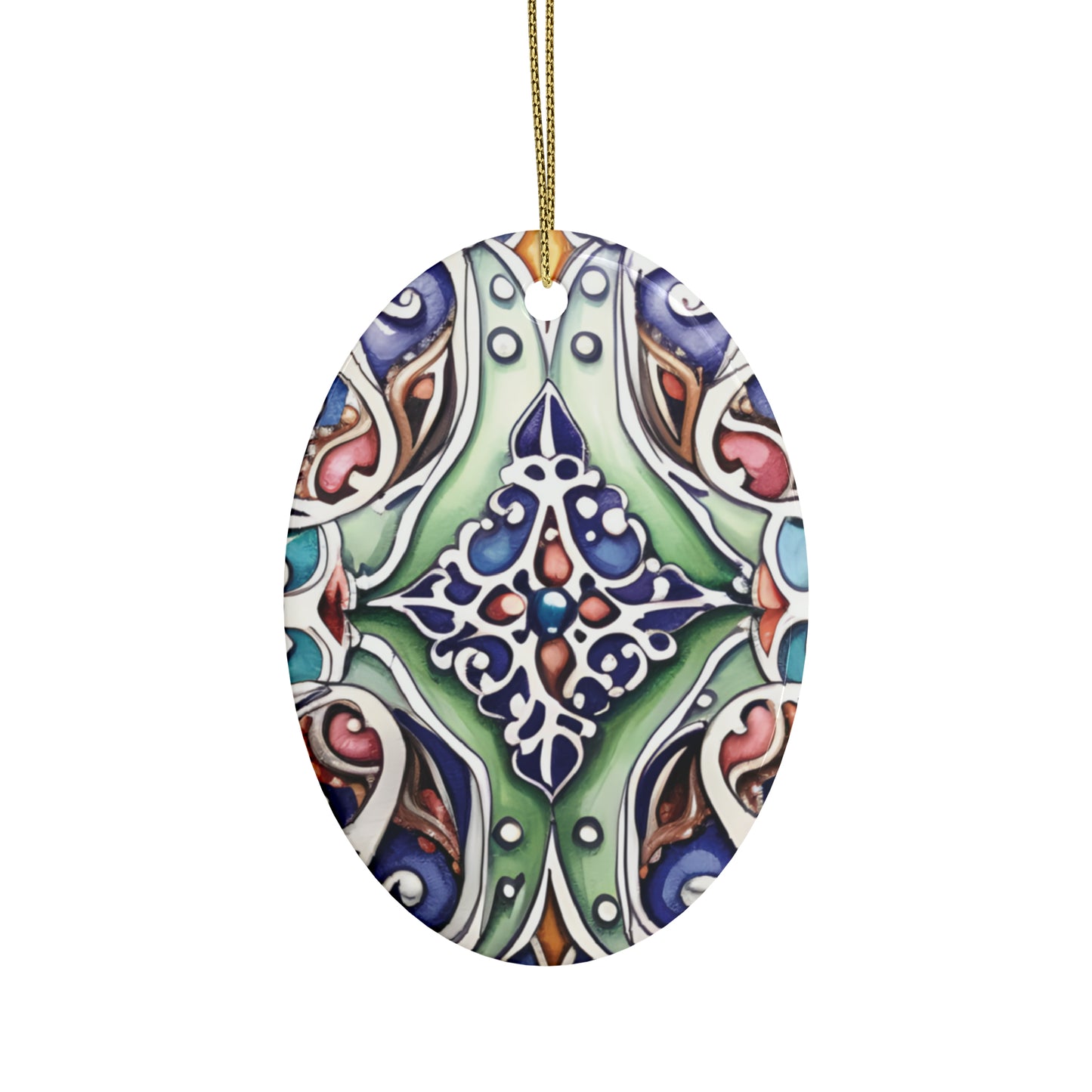 Multicolour Bead Flair Ceramic Christmas Ornaments (1pcs, 5pcs, 10pcs, 20pcs)