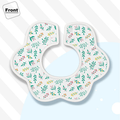 BOHO Festive - Soft Petal-Shaped Reversible Baby Bib – Cotton Comfort for Little Ones