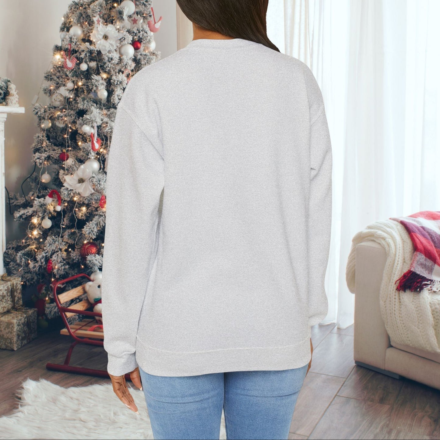 Dear Santa It Was My Husband's Fault - Seasonal Christmas Sweatshirt: Heavy Cotton Poly Blend