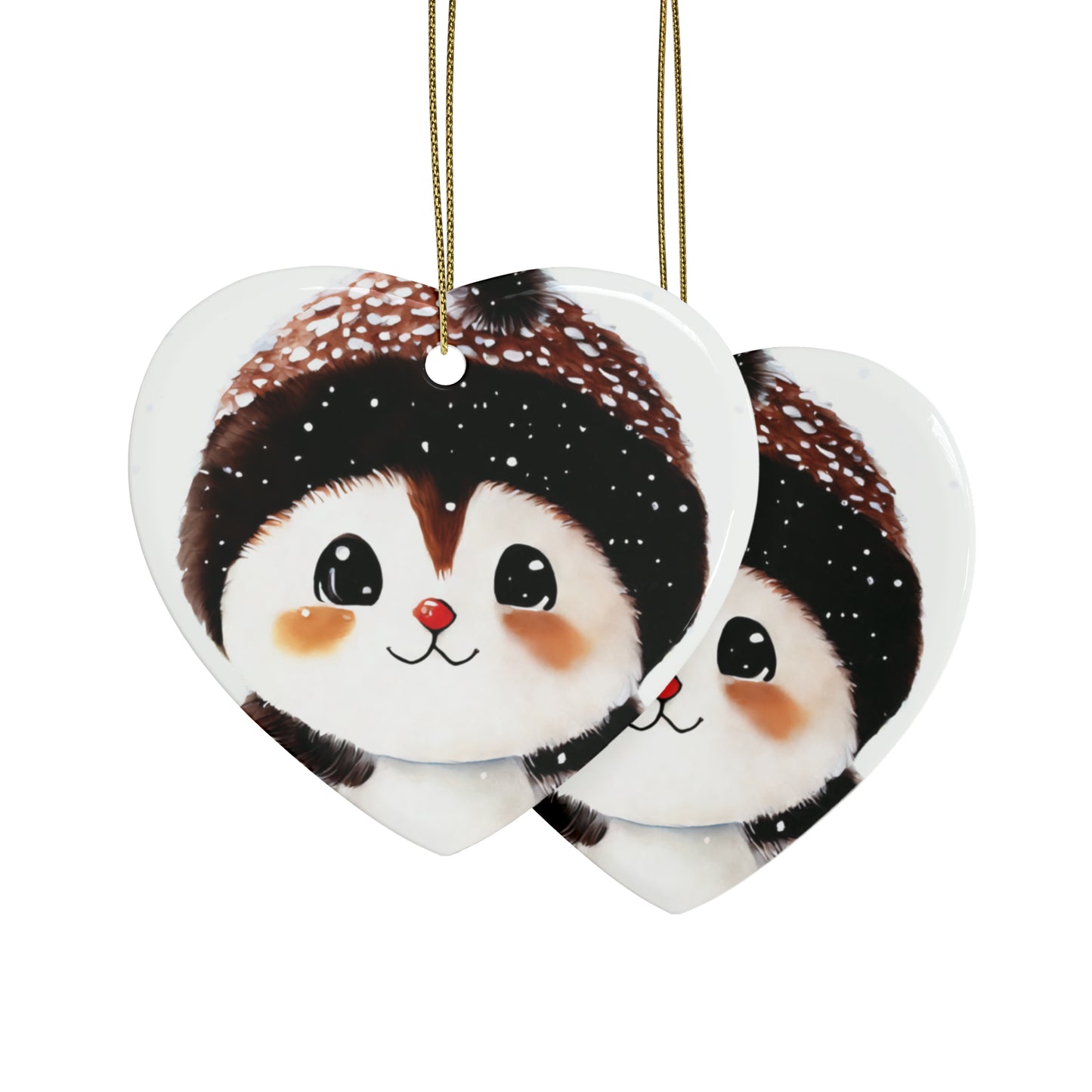 Woodland Creature | Ceramic Christmas Ornaments (1pcs, 5pcs, 10pcs, 20pcs) - 7