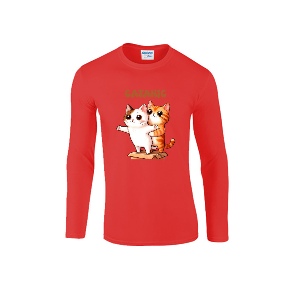 Catanic Cats Women's 100% Cotton Long Sleeve T-Shirt – Fun, Unique, and Comfortable!