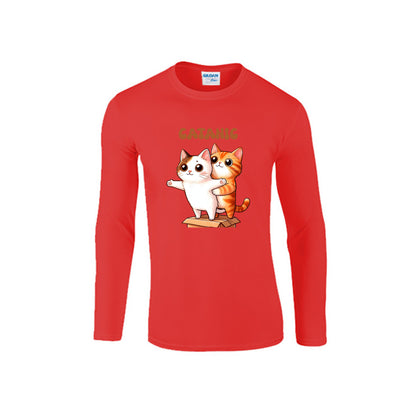 Catanic Cats Women's 100% Cotton Long Sleeve T-Shirt – Fun, Unique, and Comfortable!