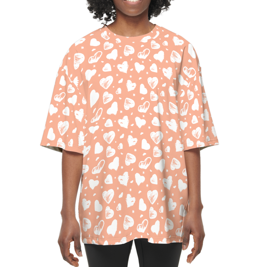 You're All Heart! | Women's Streetwear T-Shirt – Oversized Comfort, Bold Impact