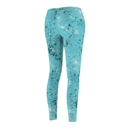 Grunge Collection - LIGHT CYAN - Women's Cut & Sew Casual Leggings