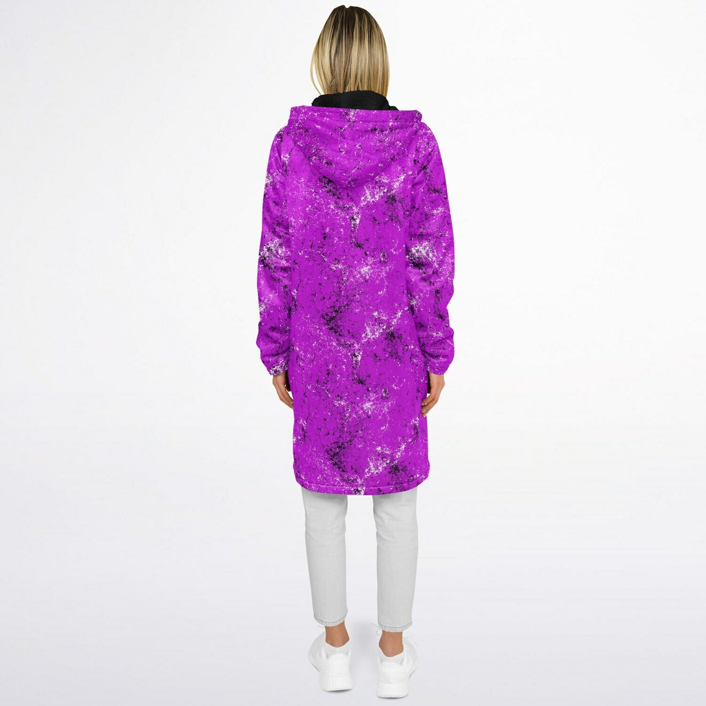 Grunge Zipper Cloak | Stylish, Warm, and Functional - Magenta