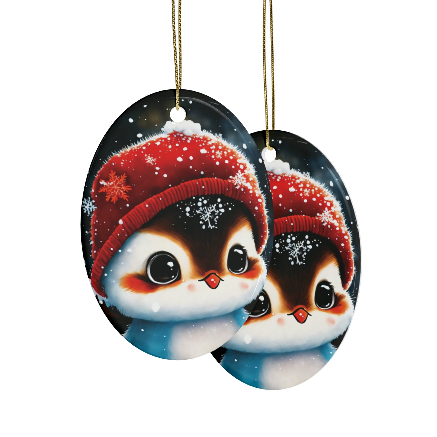 Woodland Creature | Ceramic Christmas Ornaments (1pcs, 5pcs, 10pcs, 20pcs) - 5