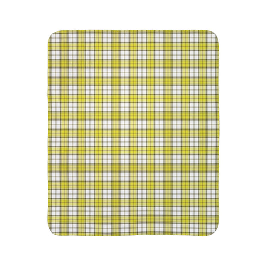 Yellow Alberta Dress Tartan - Ultimate Fleece Sherpa Blanket – Soft, Stylish & Ready for Cozy Nights