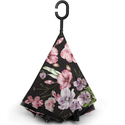 Flower Garden - Beautiful Reverse Close Umbrella