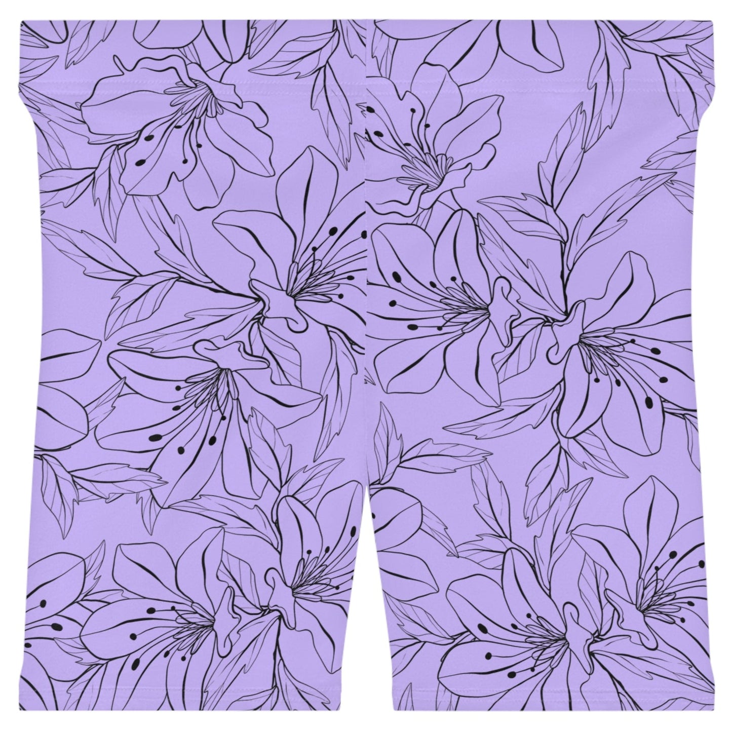 Spring Orchids Collection | Women’s Bike Shorts – Suede-Soft Style for All-Day Comfort