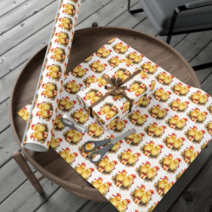 Merry Chickmas! - Chicken Christmas Wrapping Paper