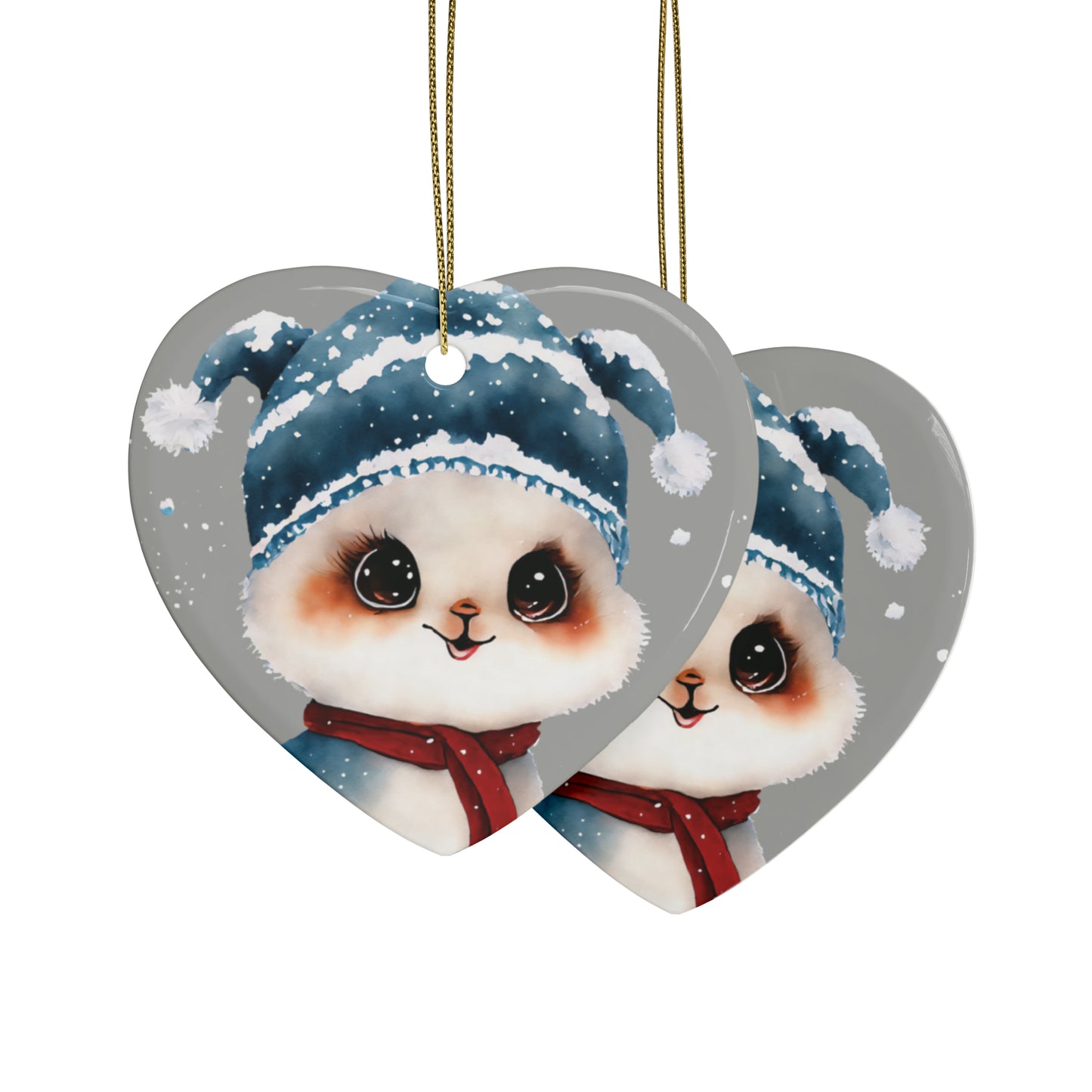 Woodland Creature | Ceramic Christmas Ornaments (1pcs, 5pcs, 10pcs, 20pcs) - 3
