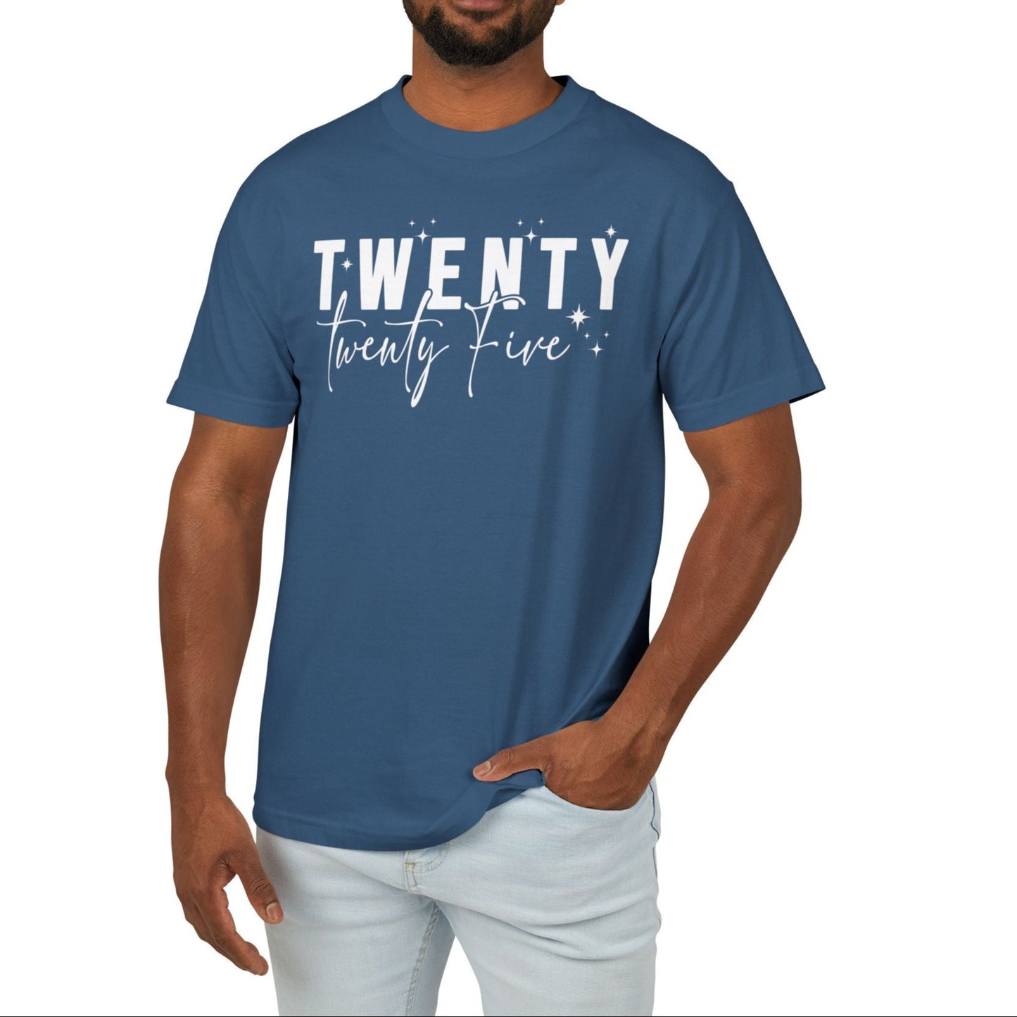 Twenty Twenty-Five - Unisex Garment-Dyed Heavyweight New Year's 2025 Cotton Tee