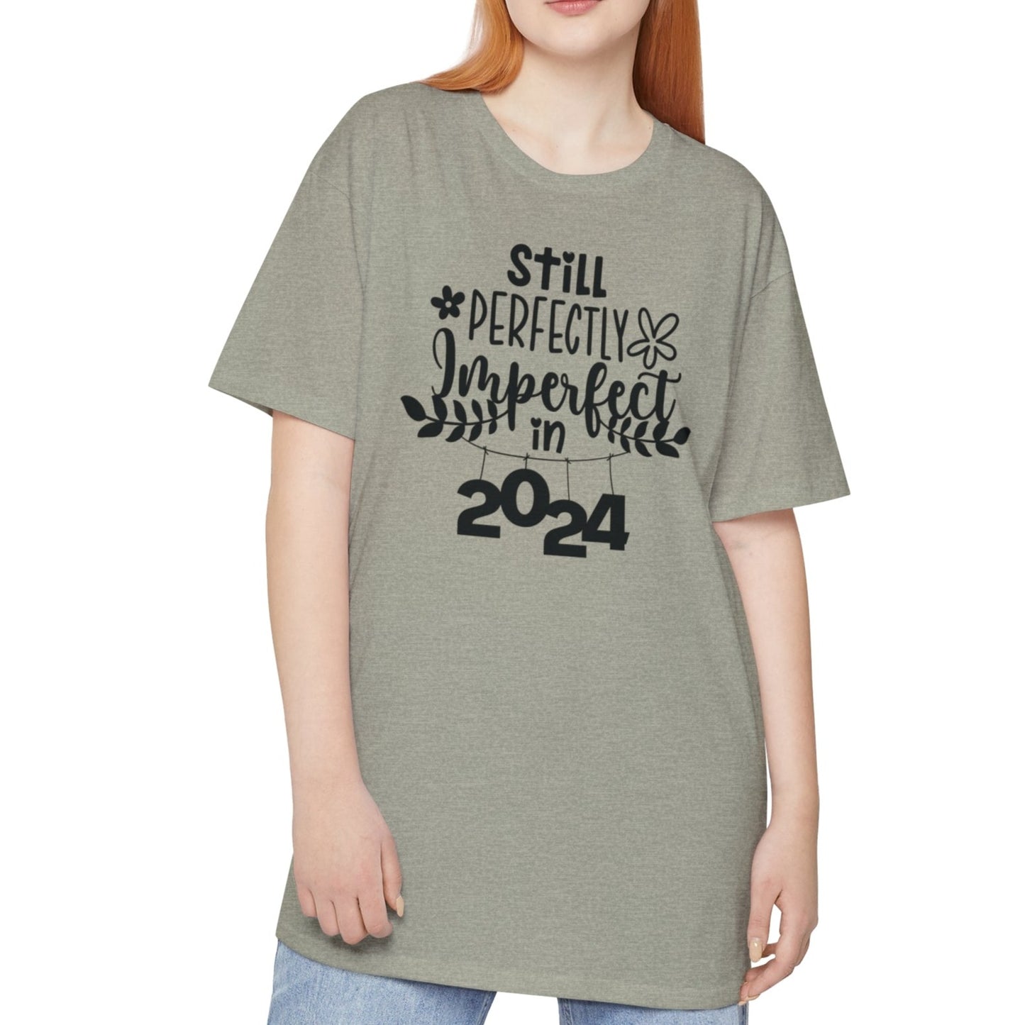 Still Perfectly Imperfect in 2024 -  Unisex Long Body Urban Street Tee - New Year T-shirt