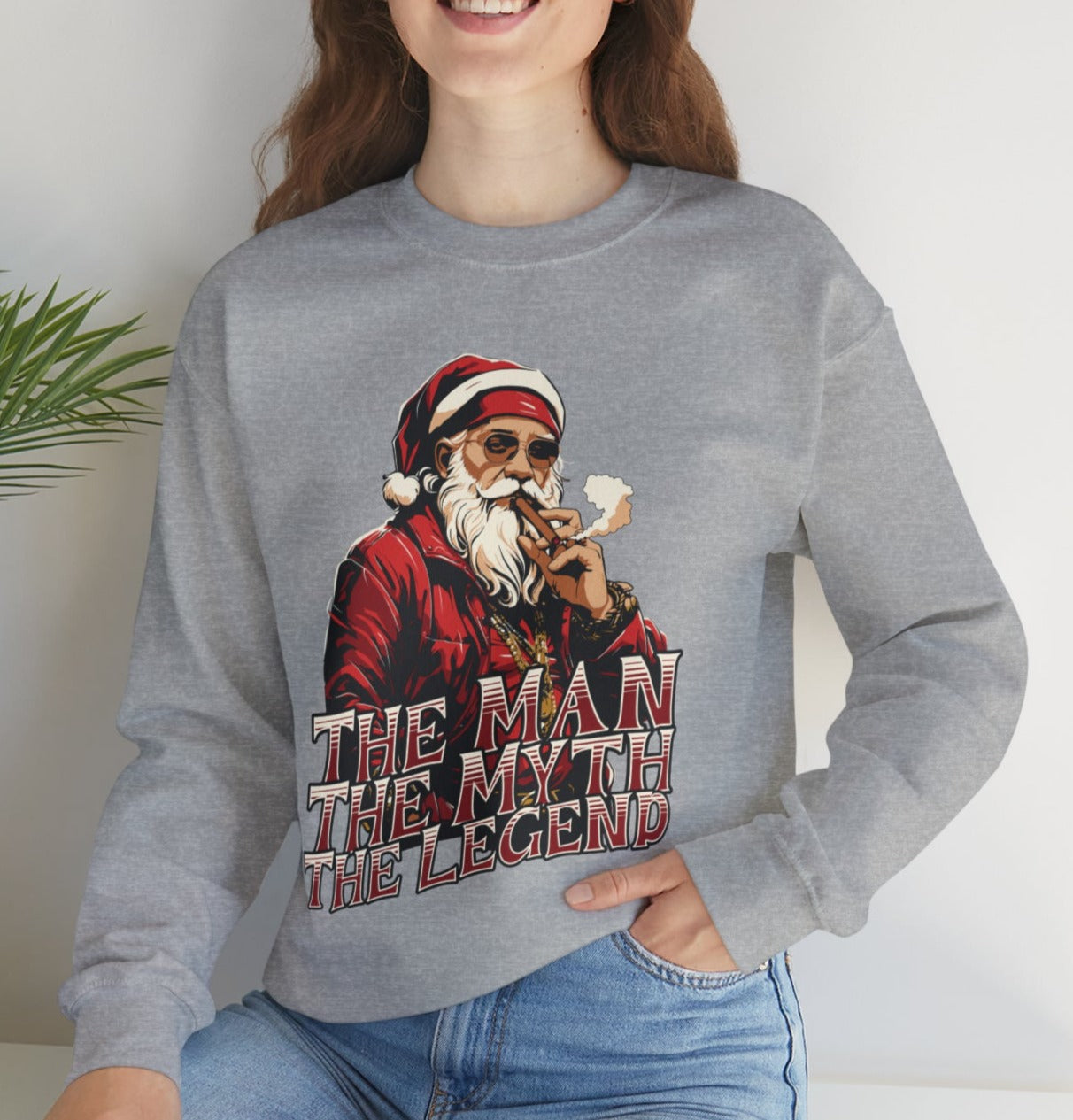 Santa, The Man, The Myth, The Legend - Popular Classic Unisex Heavy Blend Crewneck Sweatshirt