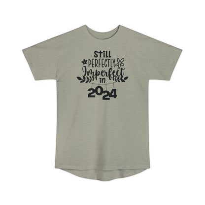 Still Perfectly Imperfect in 2024 -  Unisex Long Body Urban Street Tee - New Year T-shirt