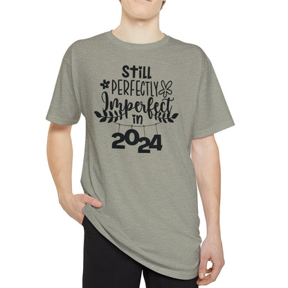 Still Perfectly Imperfect in 2024 -  Unisex Long Body Urban Street Tee - New Year T-shirt