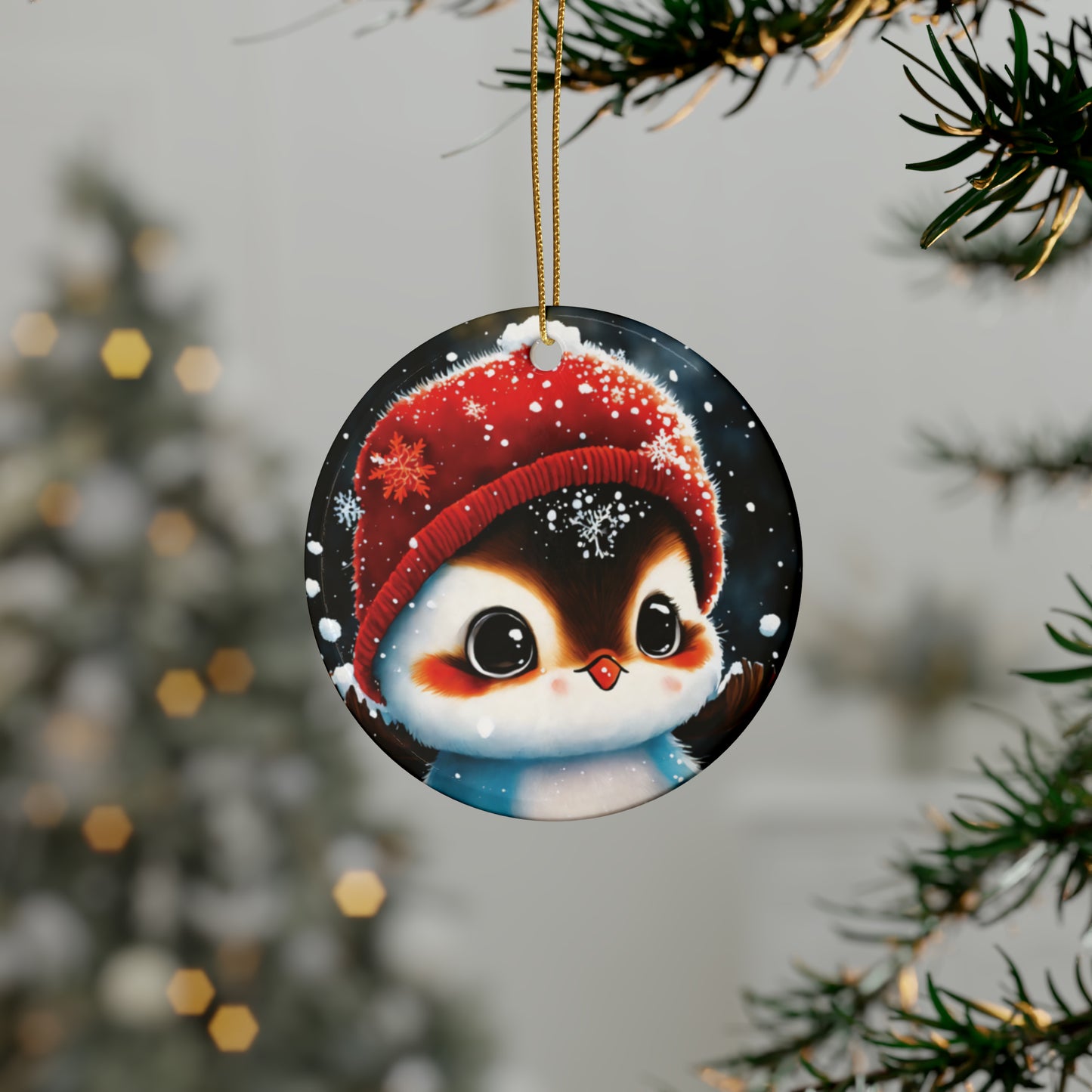 Woodland Creature | Ceramic Christmas Ornaments (1pcs, 5pcs, 10pcs, 20pcs) - 5
