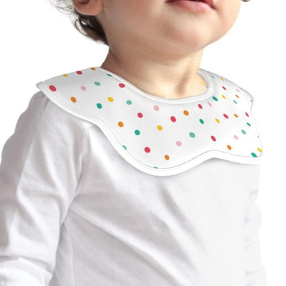 BOHO Festive - Soft Petal-Shaped Reversible Baby Bib – Cotton Comfort for Little Ones