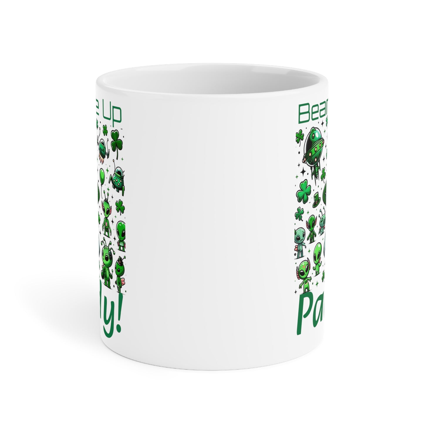 Beam Me Up Paddy! - Ceramic Mugs (11oz\15oz\20oz) for St. Patrick's Day Sci-fi Fun