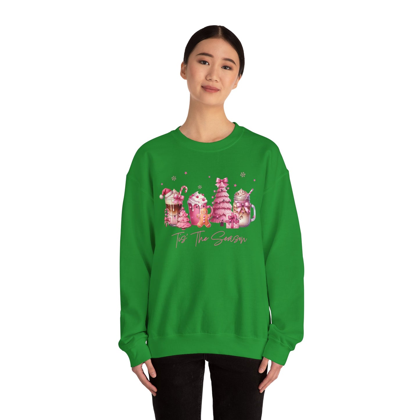 Tis The Season | Unisex Popular Heavy Blend™ Sweatshirt - Pink Christmas
