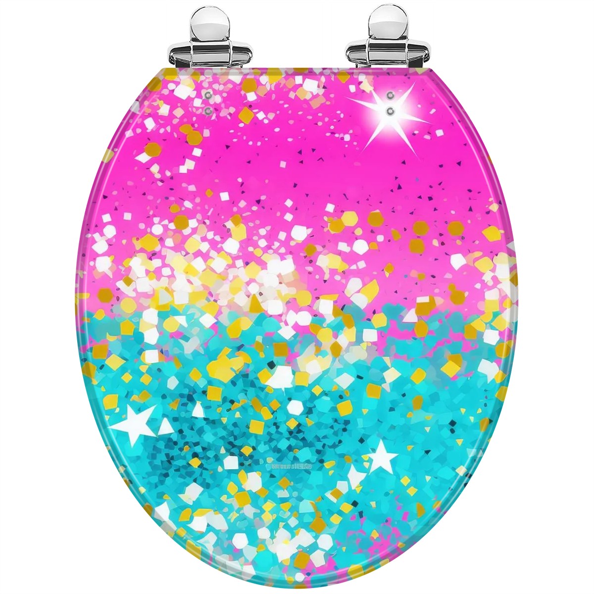 Glitter Bombed - Universal Toilet Seat