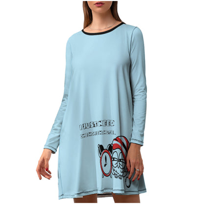 Women's Long Sleeve Nightshirt - Many Designs to Choose From