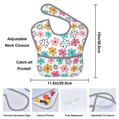 Whimsical Floral Waterproof Baby Bib