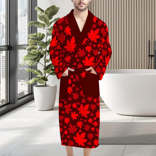 Canada n'est #PASAVENDRE - Peignoir Douillet pour Homme – Confort Doux, Absorbant et Séchage Rapide