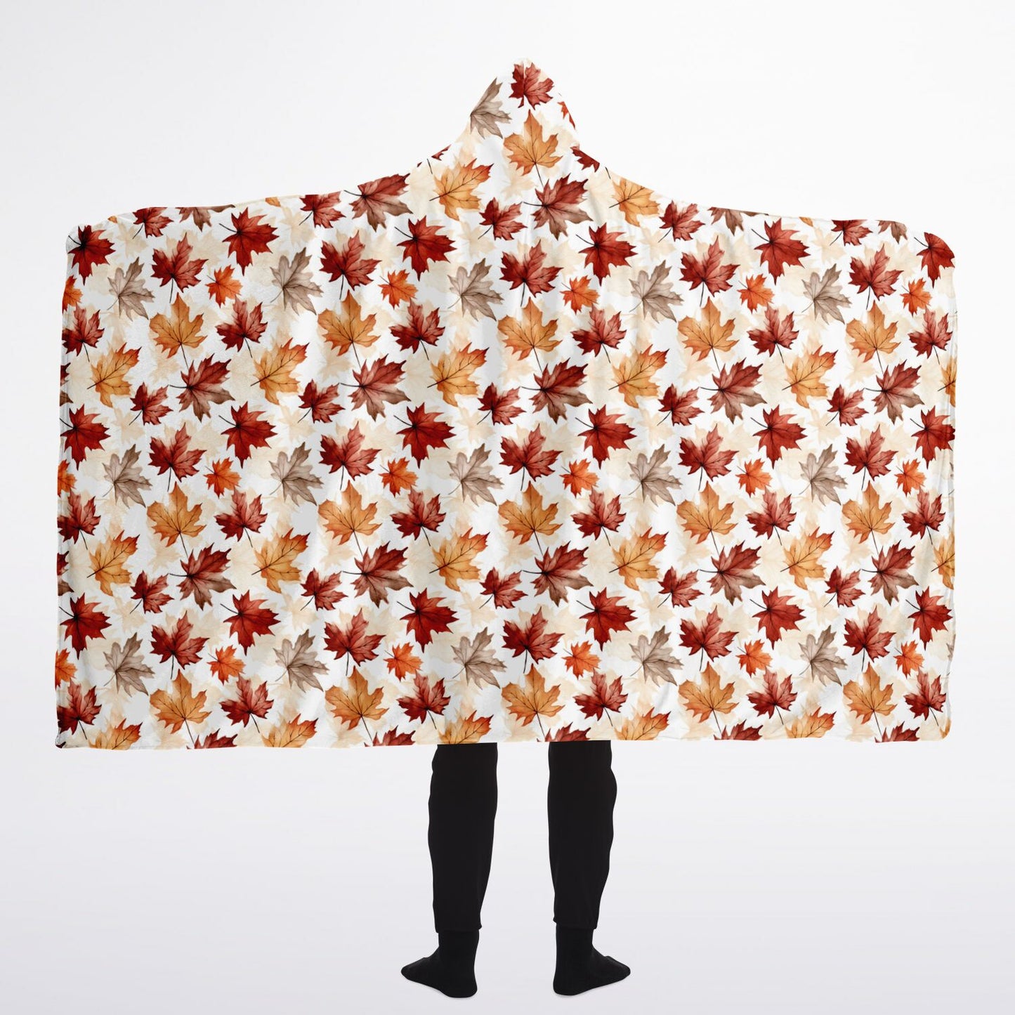 Autumn Coziness - Hooded Micro Fleece Blanket – Ultra Soft with Unique Graphics