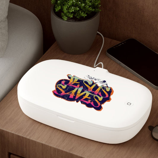 Jesus Saves - UV Phone Sanitizer and Wireless Charging Pad