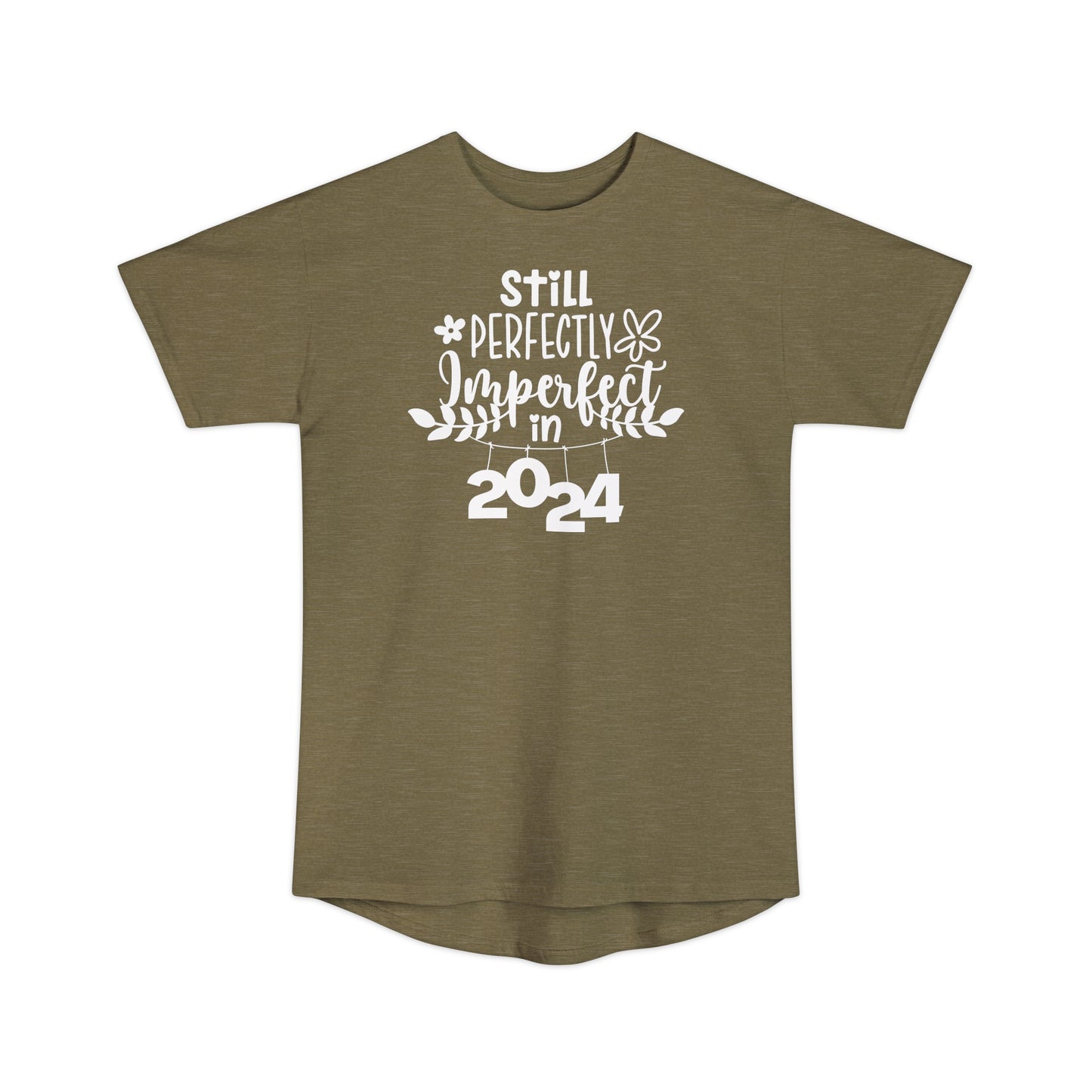 Still Perfectly Imperfect in 2024 -  Unisex Long Body Urban Street Tee - New Year T-shirt