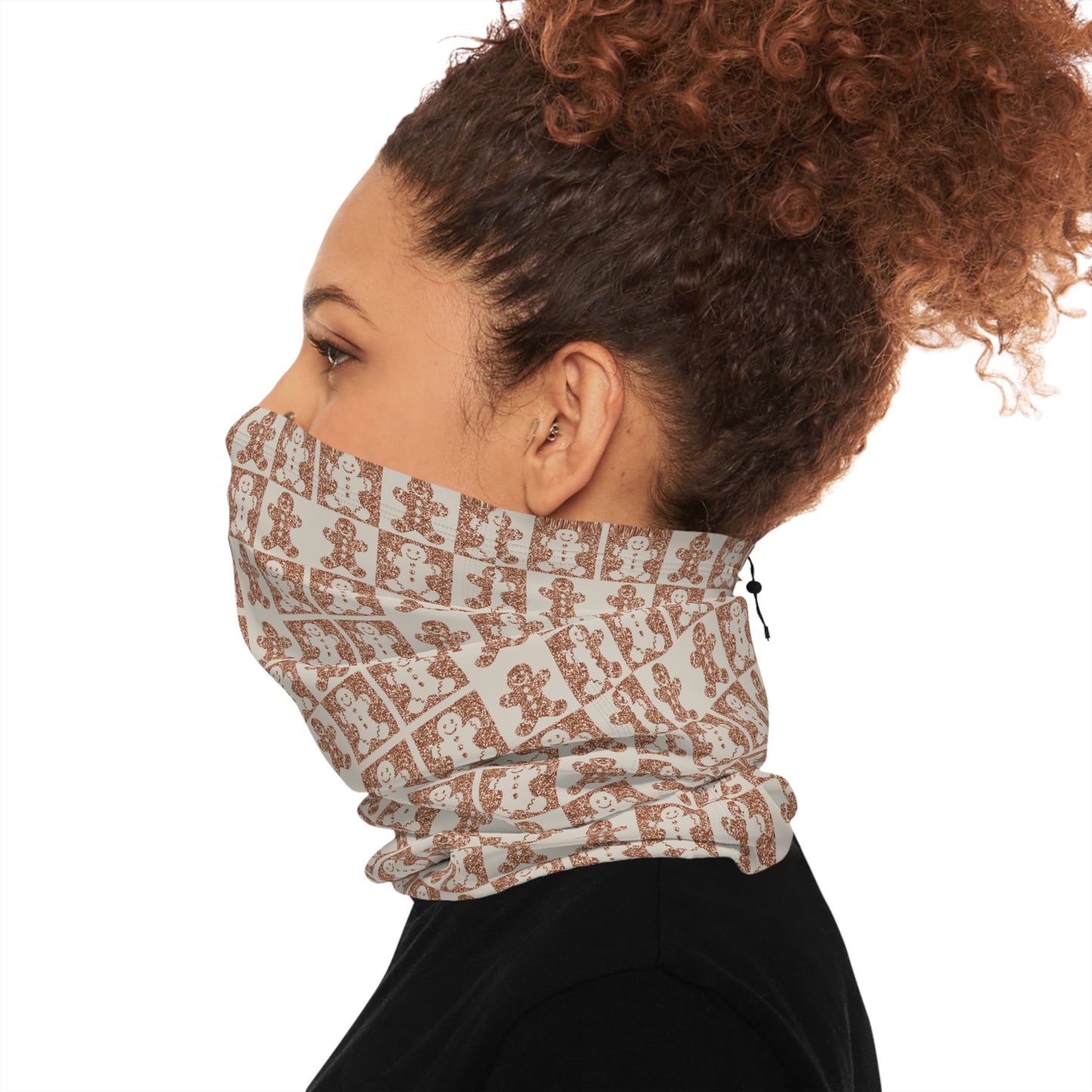 Gingerbread Glitter Neck Gaiter – Sweet Holiday Style